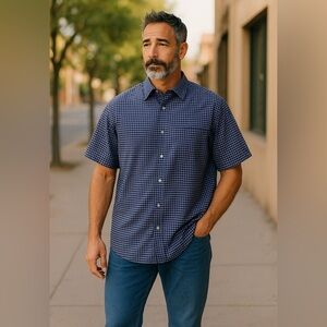 NWOT Cremieux short sleeve button up